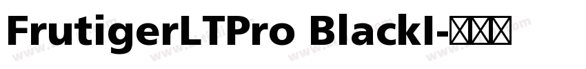 FrutigerLTPro BlackI字体转换